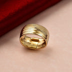 Maestro Collection - 9K Yellow Gold Stretchable Mesh Ring (Size Medium) Size M - Z