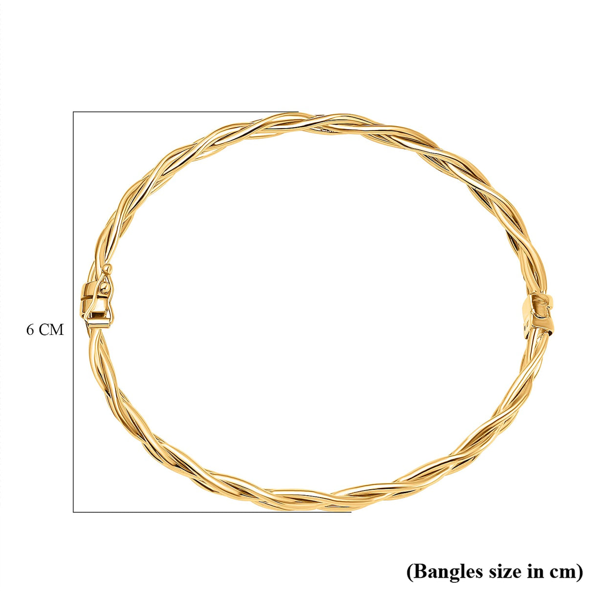 9K Yellow Gold Supreme Finish 5.5mm Double Twist Bangle 8894702 3