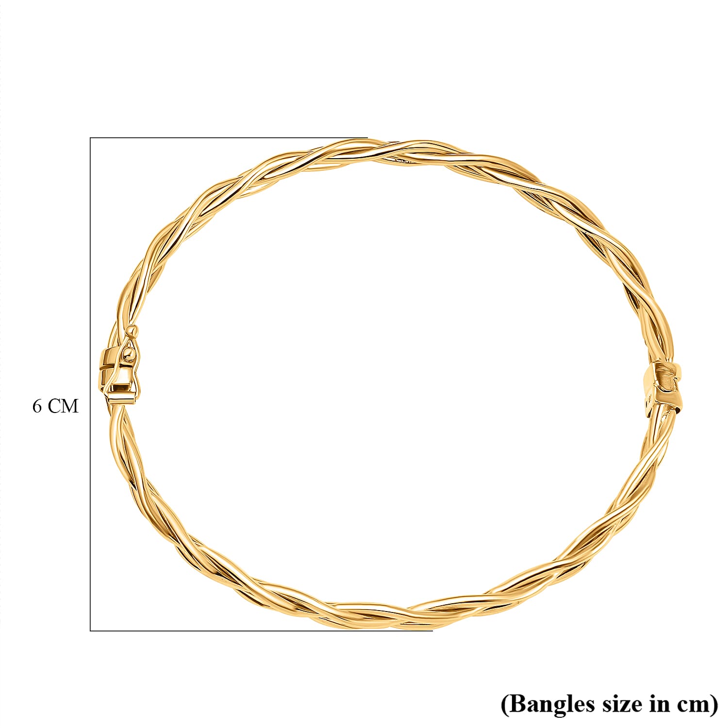 9K Yellow Gold Supreme Finish 5.5mm Double Twist Bangle 8894702 3