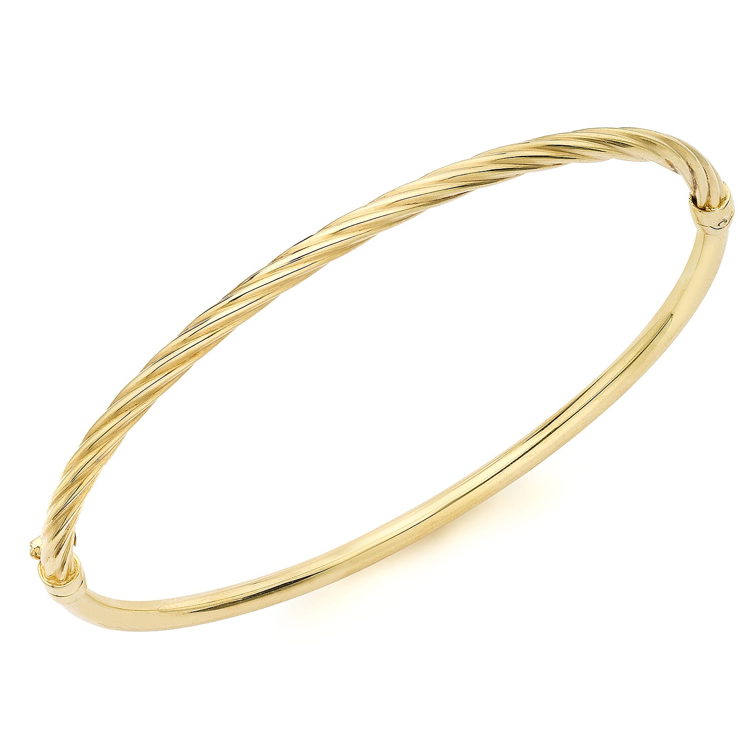 9K Yellow Gold Supreme Finish 7mm Half Twist Bangle 8894701 0