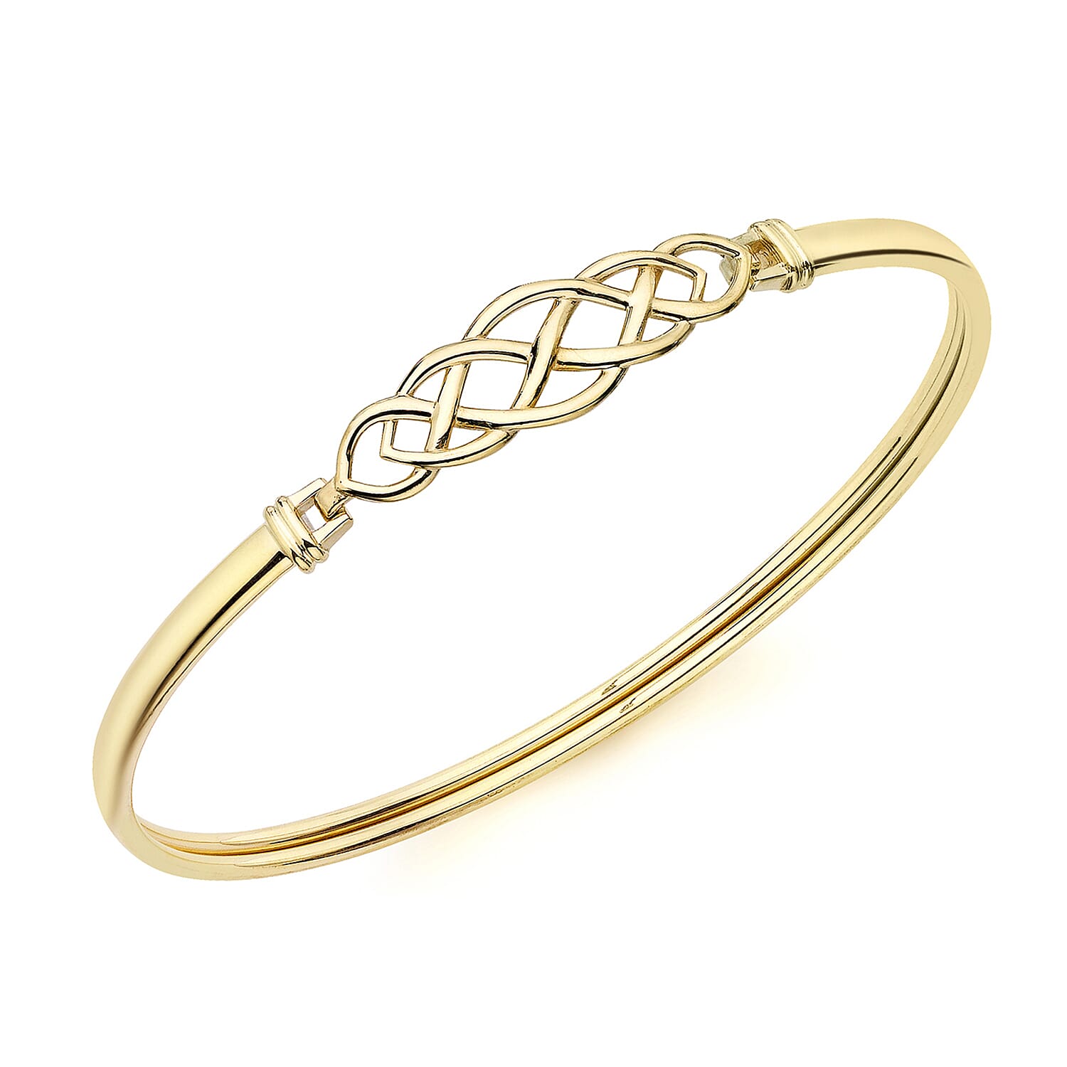 9K Yellow Gold Supreme Finish 9mm Celtic Bangle 8894694 0