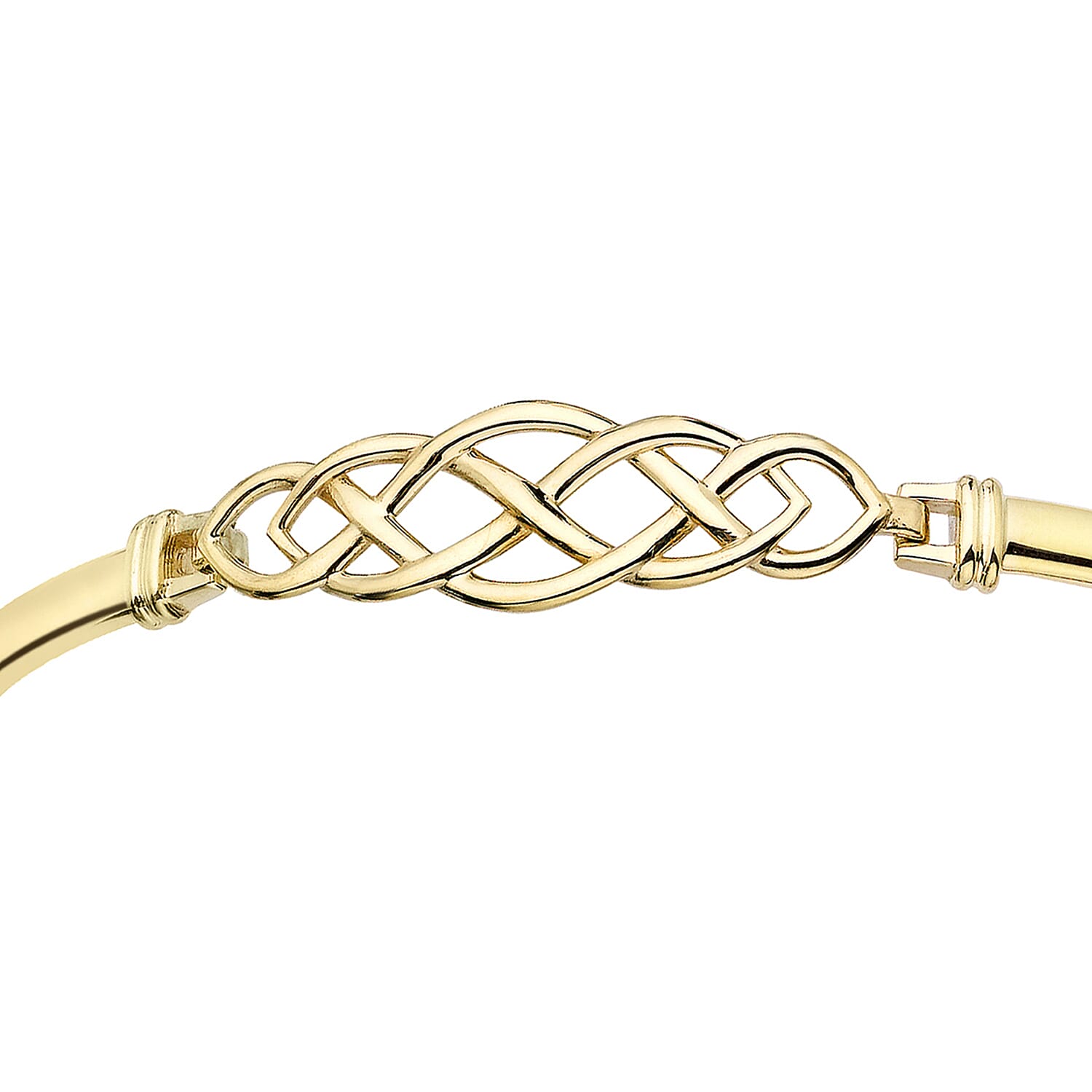 9K Yellow Gold Supreme Finish 9mm Celtic Bangle 8894694 1