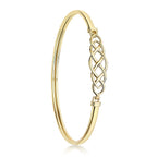 9K Yellow Gold Supreme Finish 9mm Celtic Bangle