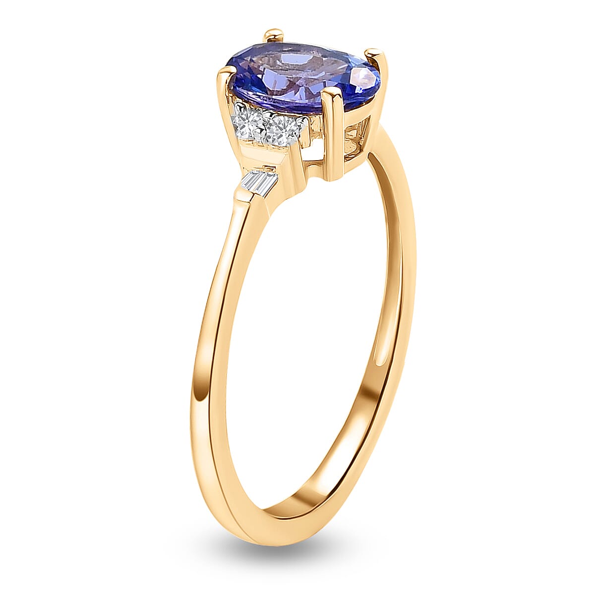 9K Yellow Gold Tanzanite Ring with Diamond 1.14 Ct. 8834051 4