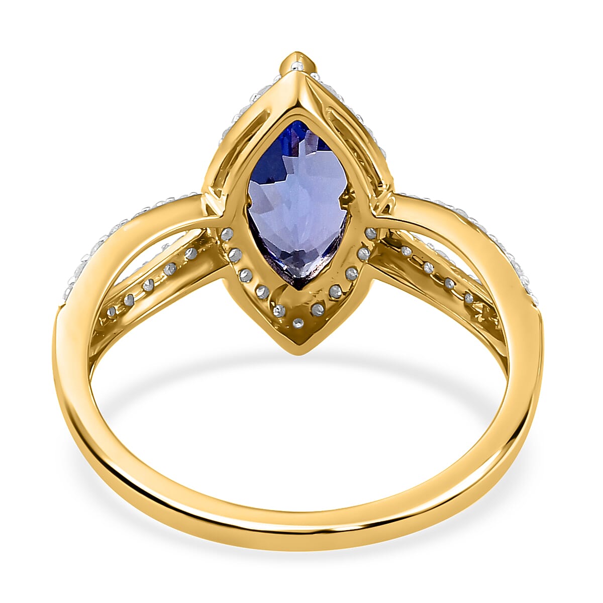 9K Yellow Gold AA Tanzanite and Diamond Ring 2.13 Ct. 6841052 5