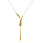 9K Yellow Gold Drop Necklace (Size 17-1 Inch Ext.), Gold Wt.3.50 Gms
