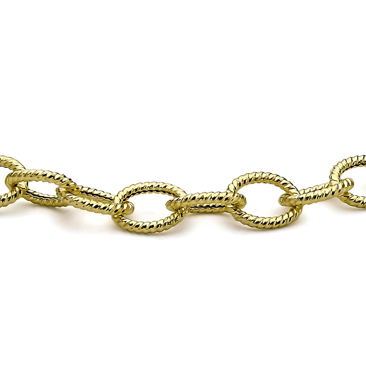 9K Yellow Gold Textured Belcher Bracelet 7.5 Inch 7193406 1