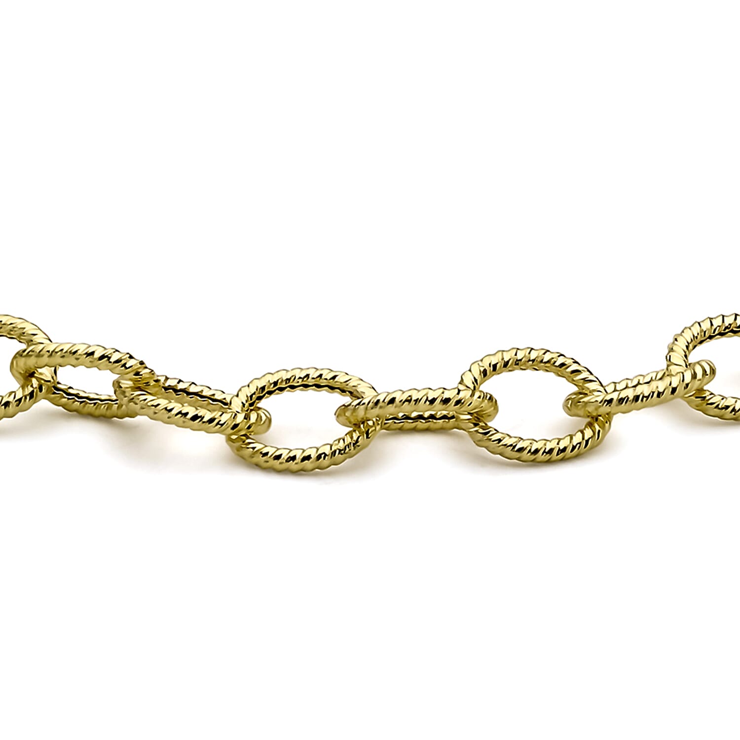 9K Yellow Gold Textured Belcher Bracelet 7.5 Inch 7193406 1