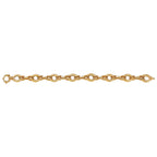 9K Yellow Gold Textured Bracelet (Size 7.5) with Senorita Clasp, Gold Wt. 11.79 Gms.