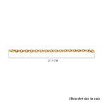 9K Yellow Gold  Bracelet (Size - 8),  Gold Wt. 13.8 Gms