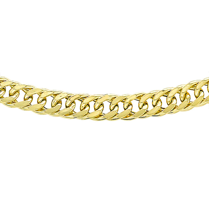 9K Yellow Gold Triple Curb Chain 16 Inch 7190377 1