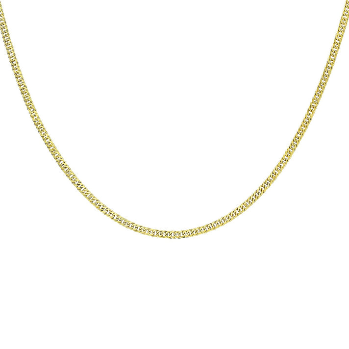 9K Yellow Gold Triple Curb Chain 16 Inch 7190377 2