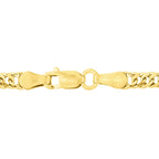 9K Yellow Gold Triple Curb Chain 16 Inch