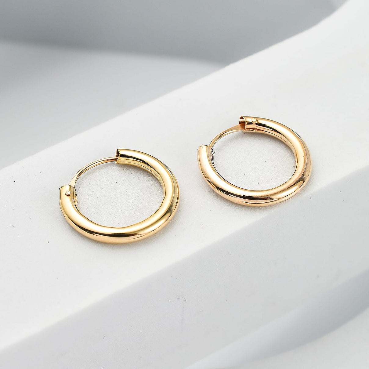 RACHEL GALLEY - 9K Yellow Gold Tube Hoop Earrings 7676381 2