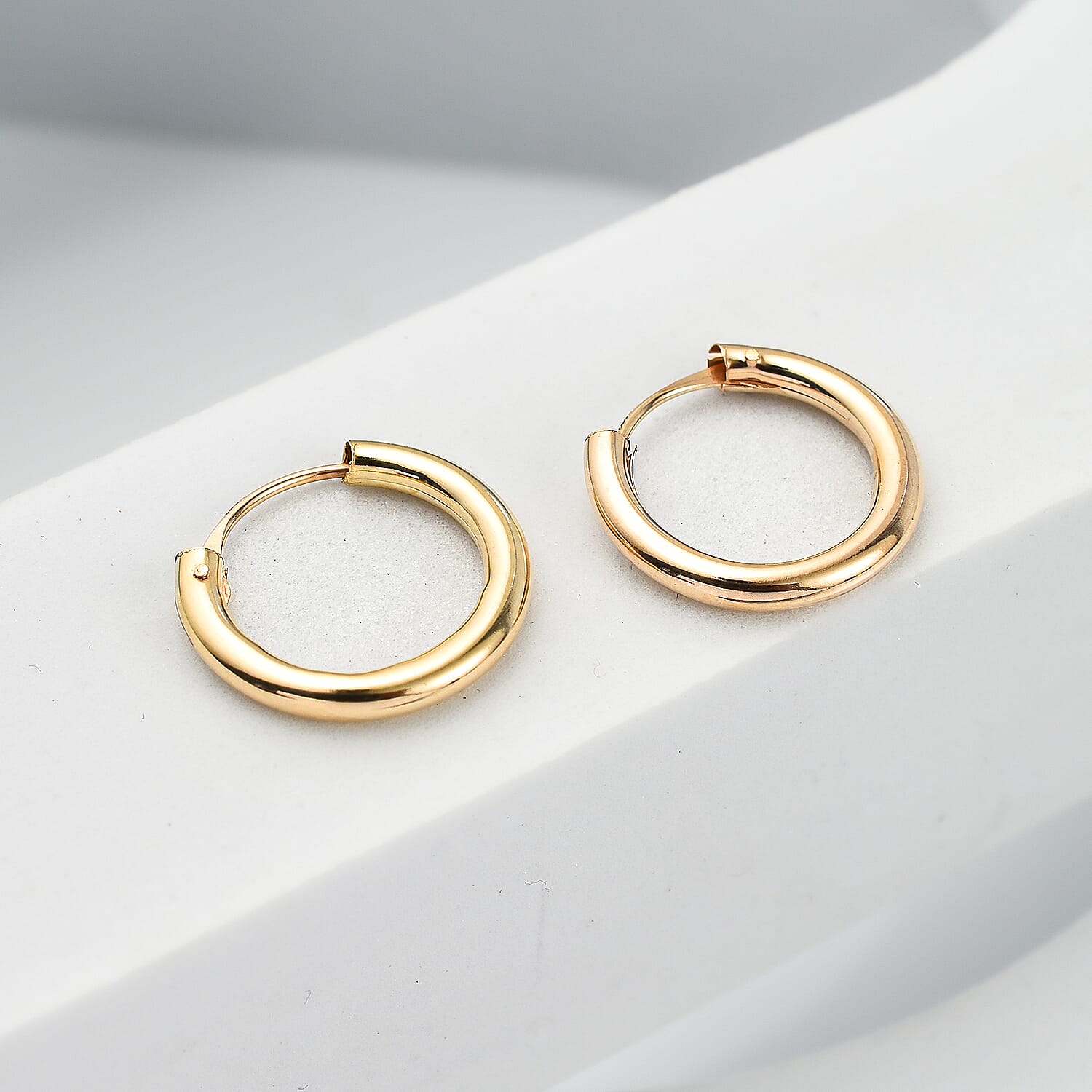 RACHEL GALLEY - 9K Yellow Gold Tube Hoop Earrings 7676381 2