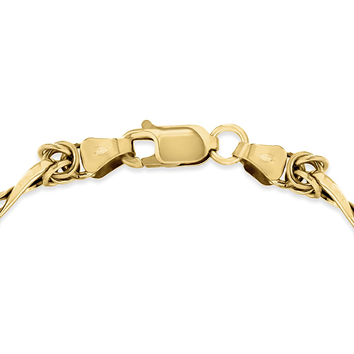 9K Yellow Gold Twist Byzantine Bracelet 7 Inch 8894653 2