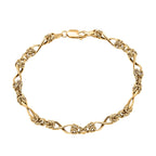 9K Yellow Gold Twist Byzantine Bracelet (Size - 7.5), Gold Wt. 3.00 Gms