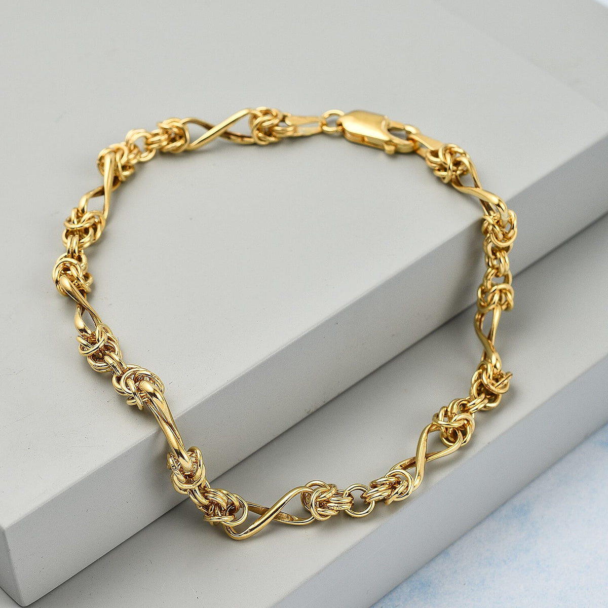 9K Yellow Gold Twist Byzantine Bracelet (Size - 7.5), Gold Wt. 3.00 Gms 7592225 1