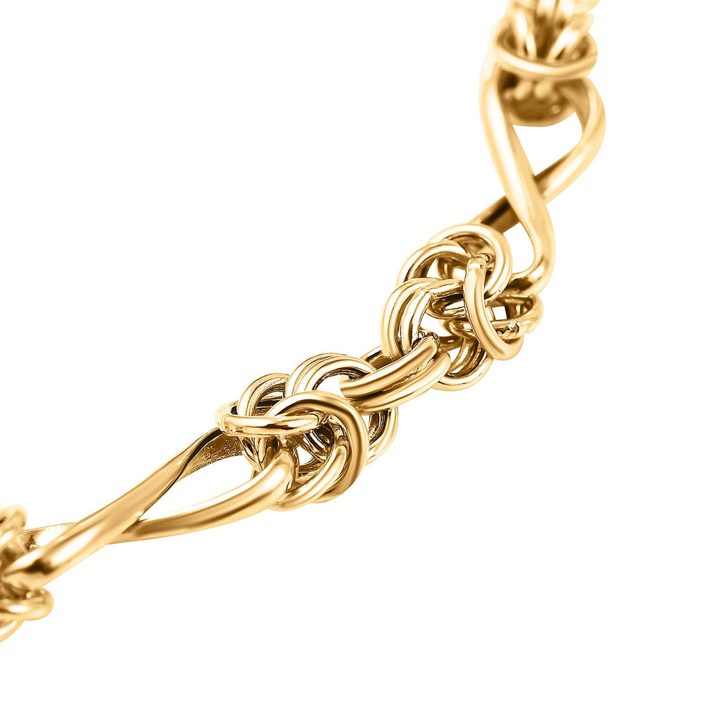 9K Yellow Gold Twist Byzantine Bracelet (Size - 7.5), Gold Wt. 3.00 Gms