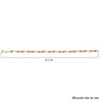 9K Yellow Gold Twist Byzantine Bracelet (Size - 7.5), Gold Wt. 3.00 Gms