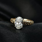 Luxuriant 9K Yellow Gold IGI Certified Lab Grown Diamond (VS-EF) Solitaire Ring 2.05 Ct.