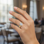 Luxuriant 9K Yellow Gold IGI Certified Lab Grown Diamond (VS-EF) Solitaire Ring 2.05 Ct.
