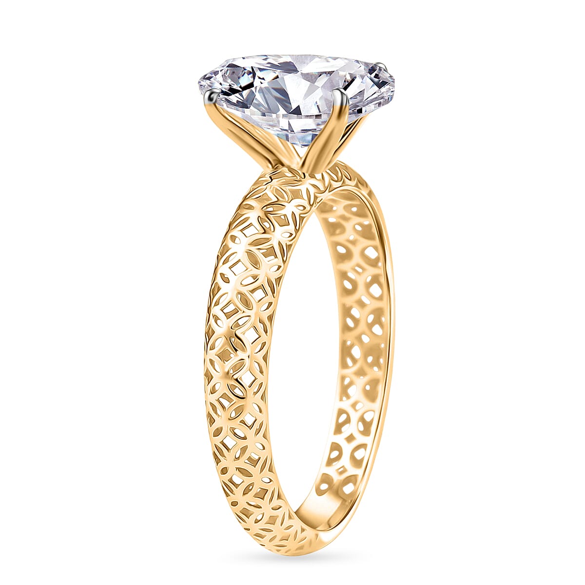 LUXURIANT 2 Ct. Lab Grown Diamond Solitaire Ring in 9K Gold, IGI Certified 8291929 4