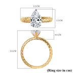 9K Yellow Gold IGI Certified Lab Grown Diamond (VS-EF) Solitaire Ring 2.00 Ct.