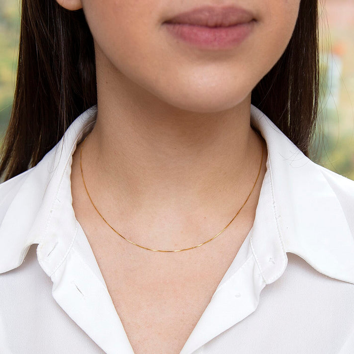 9K Yellow Gold Venetian Box Chain 16 Inch 7192239 2