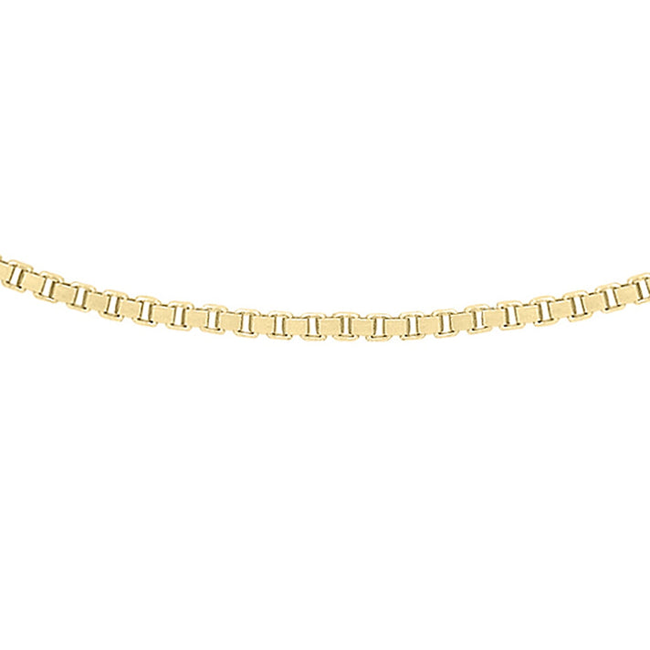 9K Yellow Gold Venetian Box Chain 23.5 Inch 7192246 1