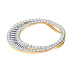 9K Yellow Gold Diamond (G-H) Crescent Pendant 1.00 Ct