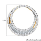 9K Yellow Gold Diamond (G-H) Crescent Pendant 1.00 Ct