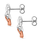 9K Yellow Gold   White Diamond  Earring 0.05 ct,  Gold Wt. 1.8 Gms  0.050  Ct.