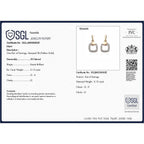 9K Yellow Gold SGL Certified Diamond (I3 - G-H) Stud Earrings (with Push Post) 0.15 Ct.