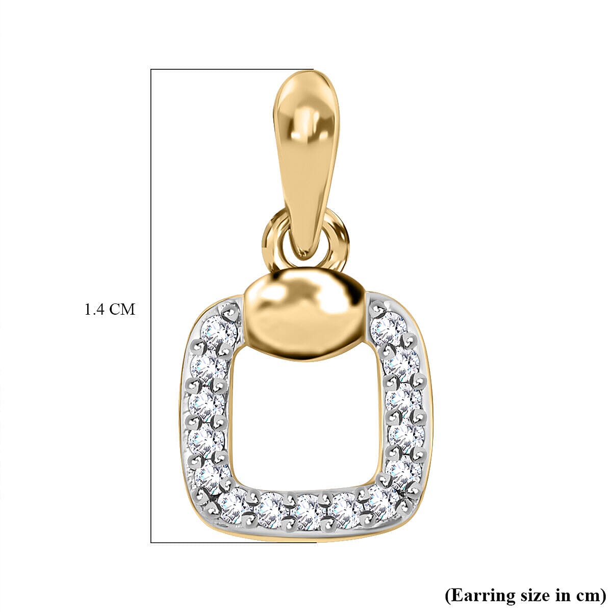 9K Yellow Gold SGL Certified Diamond (I3 - G-H) Stud Earrings (with Push Post) 0.15 Ct. 7371647 5