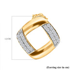 9K Yellow Gold SGL Certified Diamond (G-H) Stud Earrings 0.20 Ct