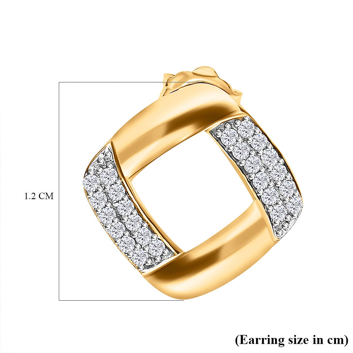 9K Yellow Gold SGL Certified Diamond (G-H) Stud Earrings 0.20 Ct 7371439 5