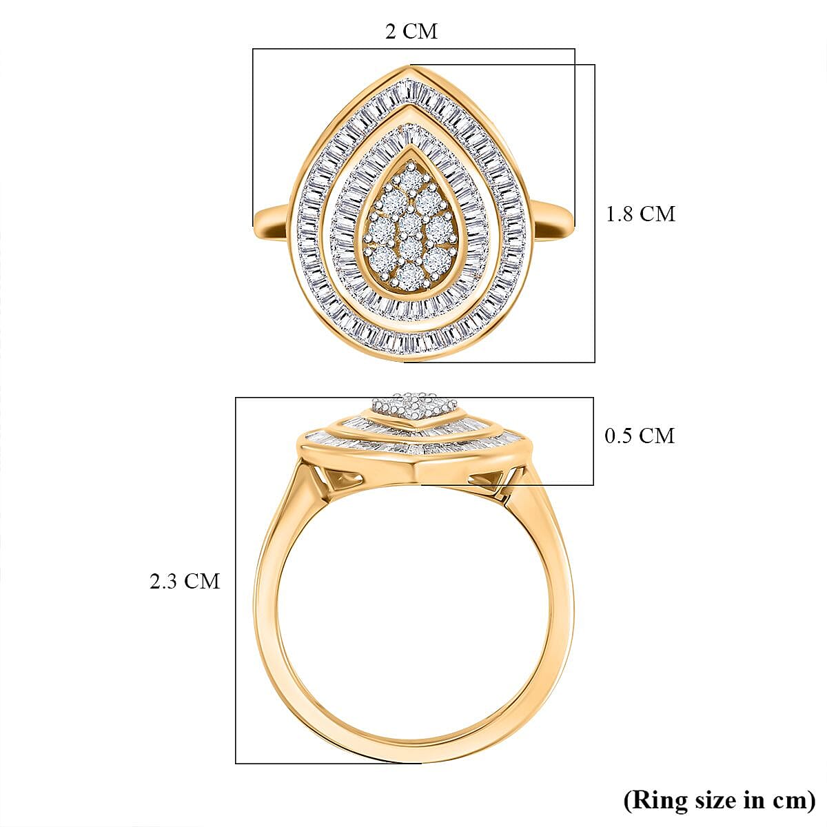 One Time Deal- 9K Yellow Gold Natural Diamond Halo Ring 1.00 ct. 7857489 5
