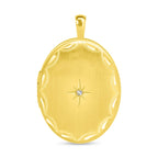 9K Yellow Gold   White Diamond  Pendant 0.01 ct,  Gold Wt. 2.4 Gms  0.010  Ct.