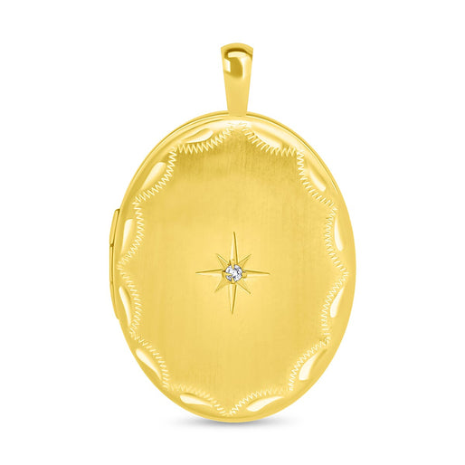 9K Yellow Gold   White Diamond  Pendant 0.01 ct,  Gold Wt. 2.4 Gms  0.010  Ct.