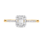 Biggest Close Out -9K Yellow Gold Natural Diamond (G-H) Ring (0.22) Ct