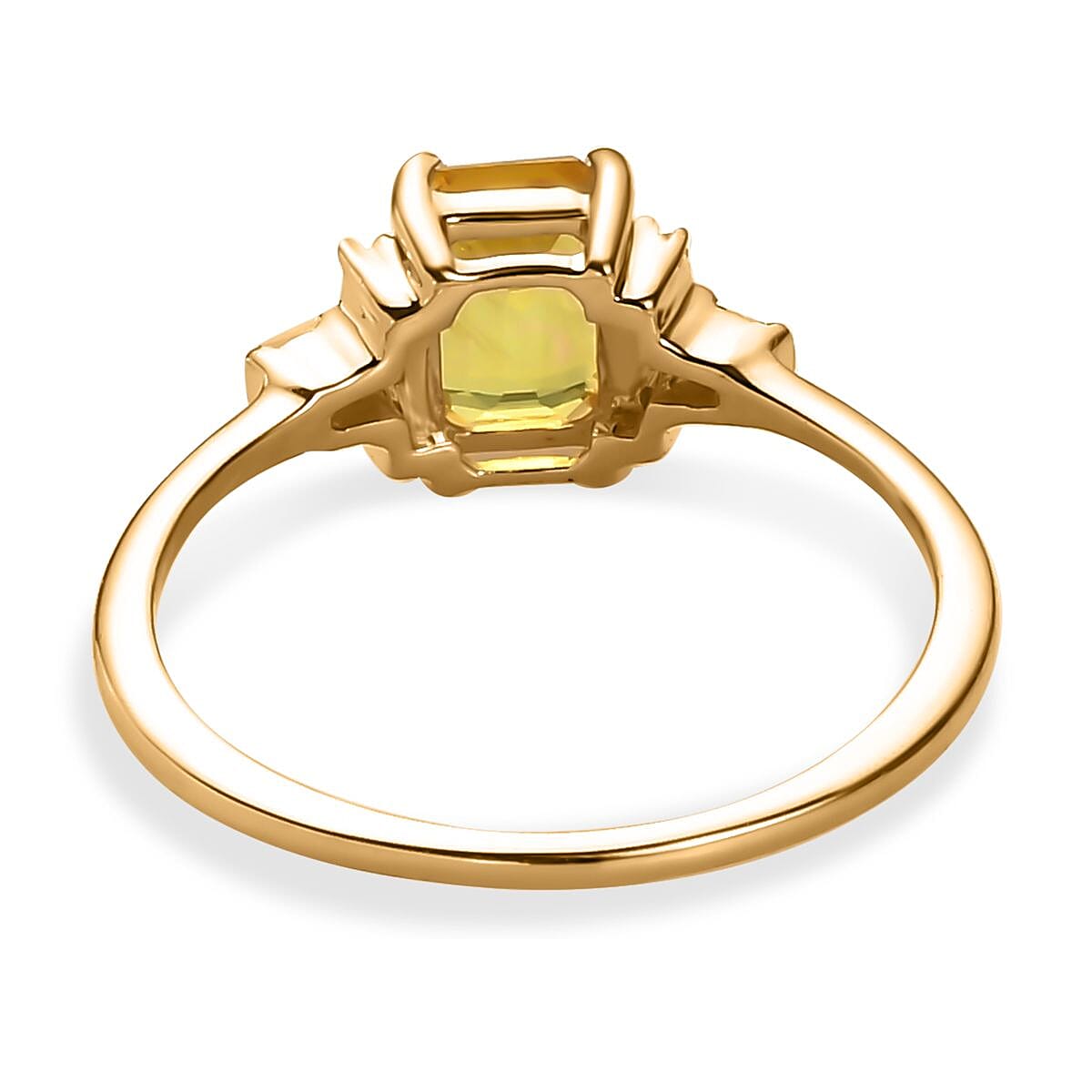 9K Yellow Gold Yellow Sapphire and Diamond Ring 1.19 Ct. 7551075 4