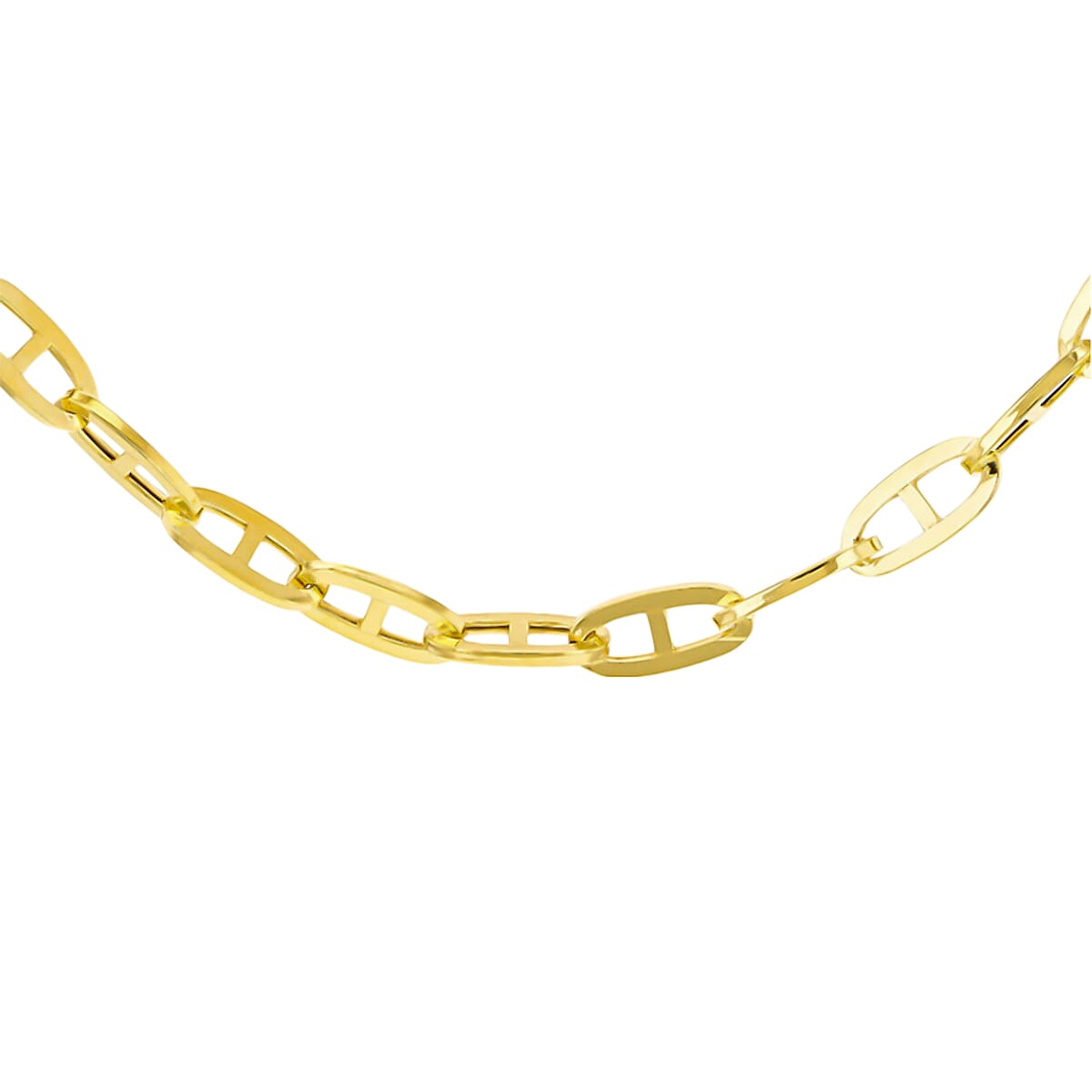 9k Yellow Gold Square Rambo Necklace (Size - 18), Gold Wt. 4.50 Gms 7677020 0