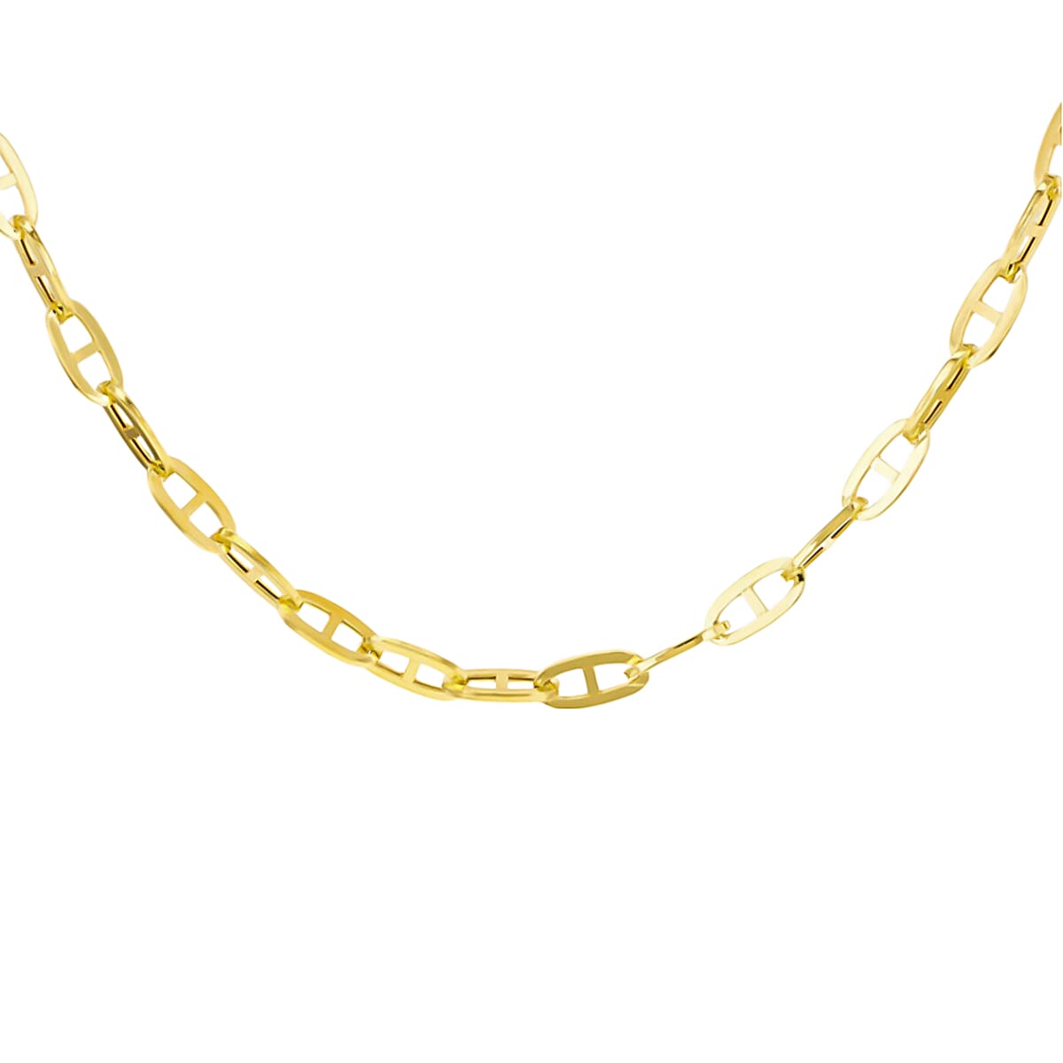 9k Yellow Gold Square Rambo Necklace (Size - 18), Gold Wt. 4.50 Gms 7677020 1