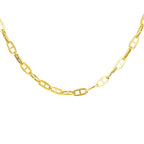 9k Yellow Gold Square Rambo Necklace (Size - 18), Gold Wt. 4.50 Gms