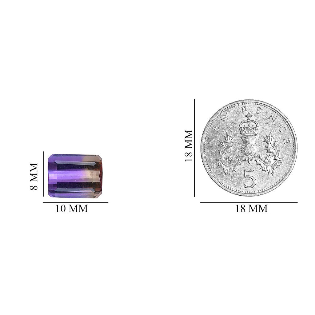 Ametrine Octagon 10x8 mm 2.82 Ct.