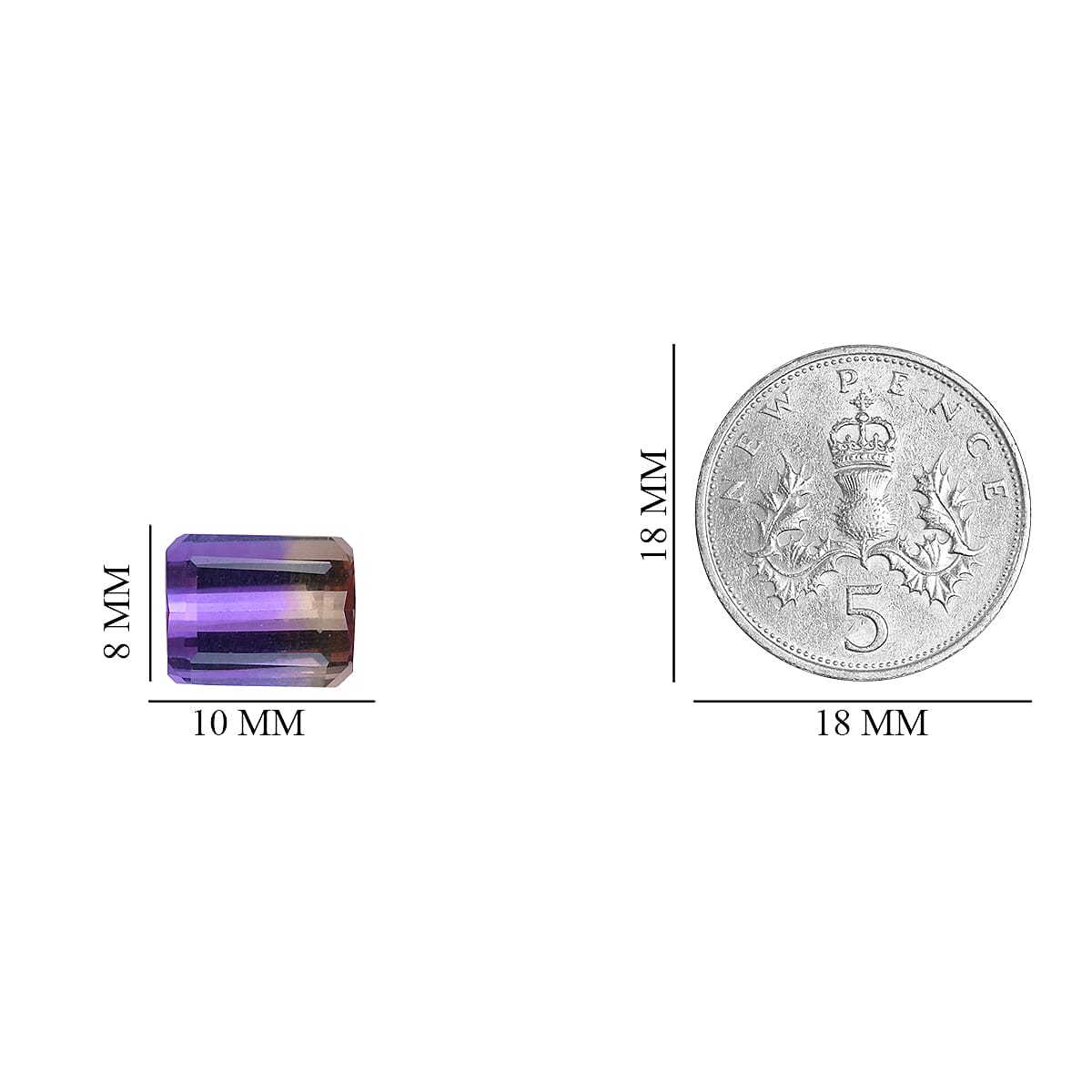 A Grade Loose Gem Ametrine With A Gift Box 6191841 4