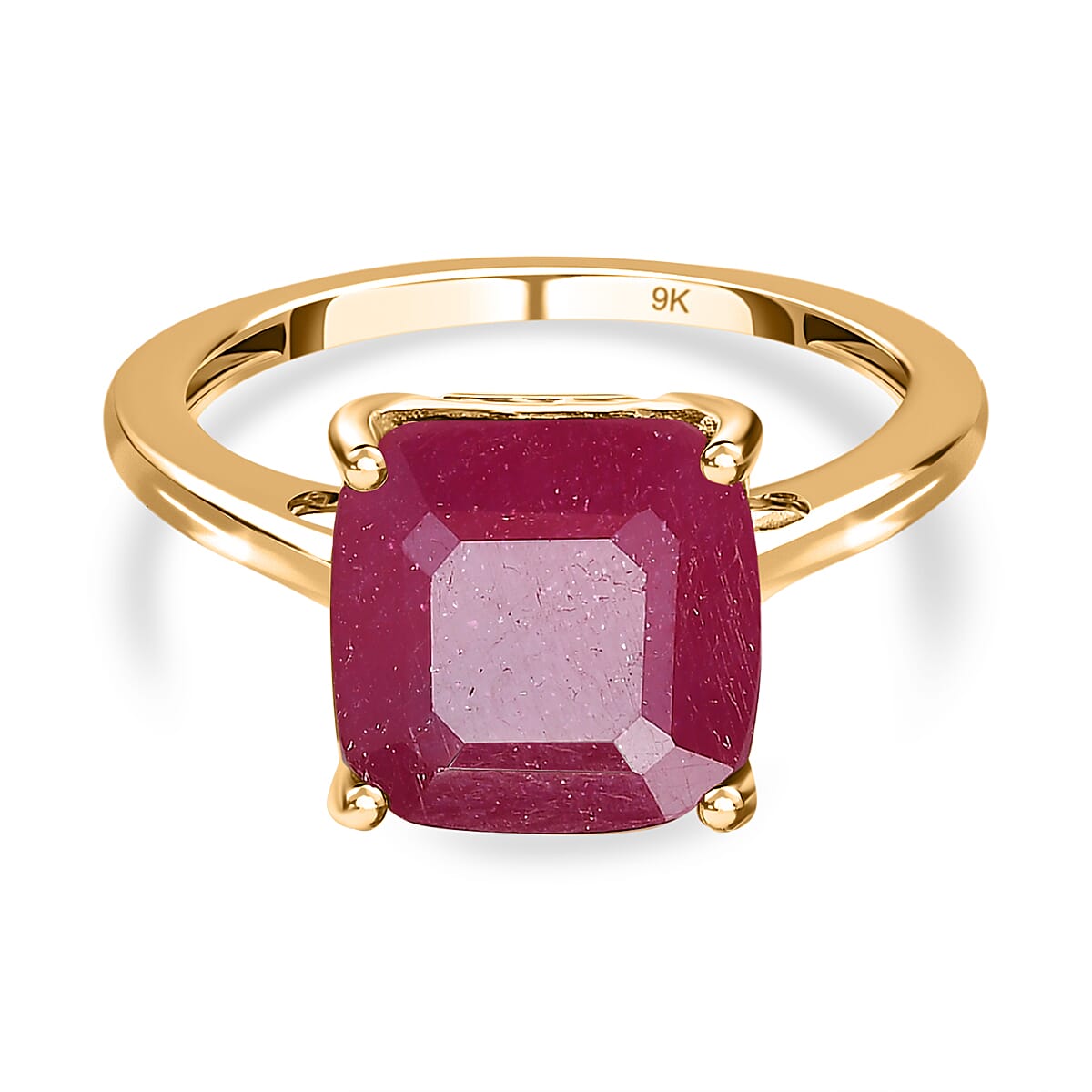 Niassa Ruby Solitaire Ring in 9K Yellow Gold 7364477 1