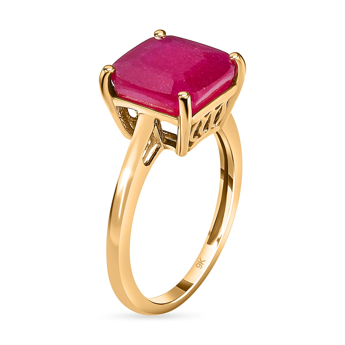Niassa Ruby Solitaire Ring in 9K Yellow Gold 7364477 7