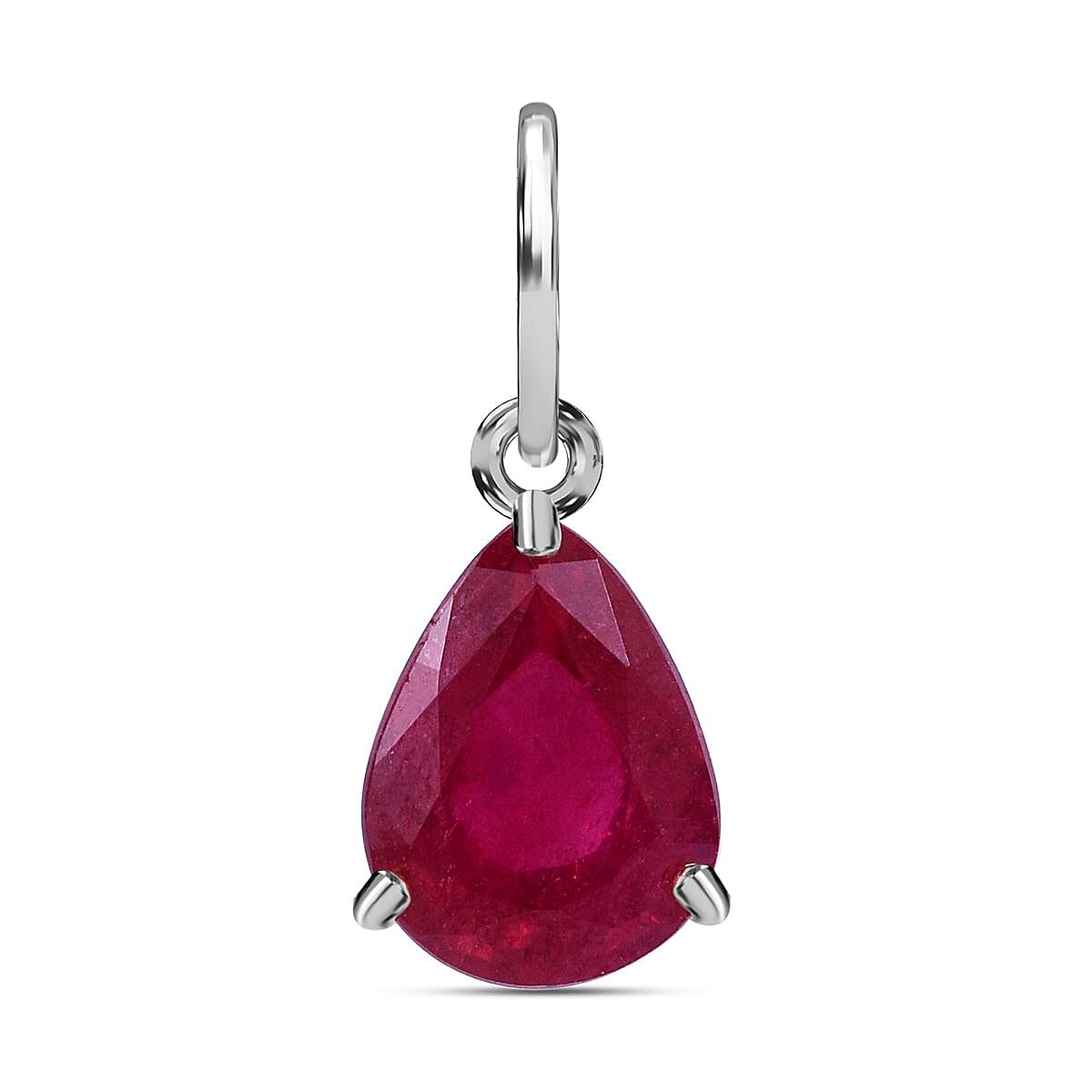 African Ruby Solitaire Pendant in Sterling Silver 1.50 Ct. 7631613 0